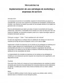 Implementación de una estrategia de marketing a empresas de servicio