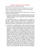 DESARROLLO SOCIEDAD – DESARROLLO SOCIAL Y CONTEXTO