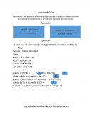 Prueba Química Fraccuón molar - Propiedades cualitativas de las soluciones