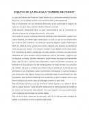 Pelicula hambre de poder