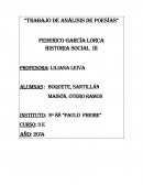 Trabajo de análisis de poesías Federico García Lorca Historia social III