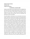 Programa: Artes Plásticas Ser diferentes, un pecado capital