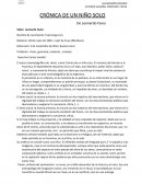 CRÓNICA DE UN NIÑO SOLO