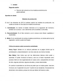El Ejercicio del comercio en los modelos económicos de gobernabilidad. Página 1
