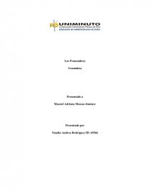 Los Pronombres - Gramática. Página 1