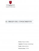 El origen del conocimiento es históricamente uno de los problemas más relevantes en la epistemología