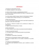 Administracion. Cuestionario