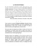 ENSAYO DE MONSEÑOR ROMERO - LA VOZ DE MI PUEBLO
