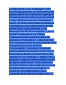 LA ÉTICA CRISTIANA: FUNDAMENTOS Y DESAFÍO