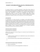 ESCASEZ Y CONTAMINACIÓN DEL AGUA EN LA PROVINCIA DE STA. ELENA