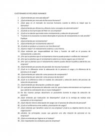 CUESTIONARIO GESTION DE PERSONAS. Página 1