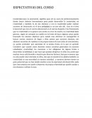 EXPECTATIVAS DEL CURSO