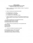QUIMICA GENERAL CLASE PRACTICA: CONCENTRACION DE SOLUCIONES