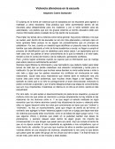Violencia silenciosa en la escuela