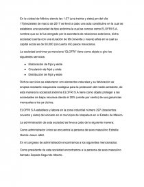 Carta constitutiva ELOFRI. Página 1