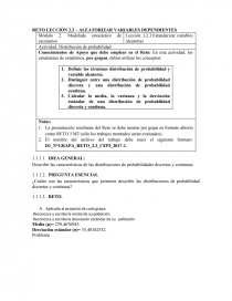 Estandarizar variables aleatorias. Página 1