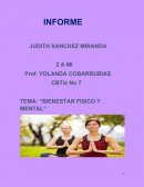 EL BIENESTAR FÍSICO Y MENTAL