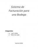 Sistema de Facturación para una Bodega