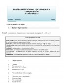 PRUEBA DE LENGUAJE Y COMUNICACIÓN