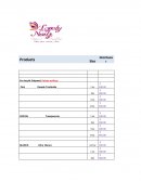 Lista de precios de Lovely Nailz