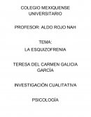 LA ESQUIZOFRENIA - CUESTIONARIO