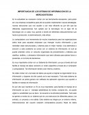 IMPORTANCIA DE LOS SITEMAS DE INFORMACION DE LA MERCADOTECNIA