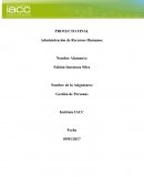 Administración de Recursos Humanos. Gestión de Personas