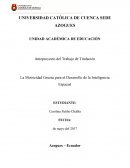 Tema de La Motricidad Gruesa para el Desarrollo de la Inteligencia Espacial