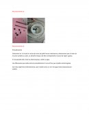 Colocamos en el cristol un trozo de carne de pollo fresca calentamos y observamos que el color de la carne cambio su color, su tamaño redujo y de ella se desprendía un poco de vapor y grasa