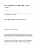 Un Resumen de Lucia Martinelli, Servicio Social