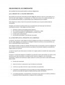 OBLIGACIONES DE LOS COMERCIANTES