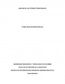 ANALISIS DE LAS TEORIAS TRADICIONALES