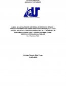 DECLARACIÓN UNIVERSAL DE DERECHOS HUMANO y CONVENCION AMERICANA SOBRE DERECHOS HUMANOS