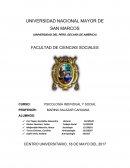 PSICOLOGÍA INDIVIDUAL Y SOCIAL