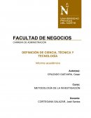 Diferencia entre ciencia, técnica y tecnologia