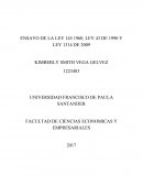 ENSAYO DE LA LEY 145 1960, LEY 43 DE 1990 Y LEY 1314 DE 2009