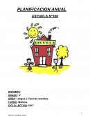 Planificacion Lengua y Ciencias sociales