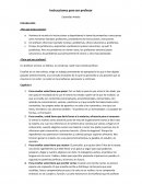 Instrucciónes para ser profesor Resúmen