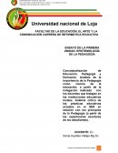 ENSAYO DE LA PRIMERA UNIDAD. EPISTEMOLOGÍA DE LA PEDAGOGÍA