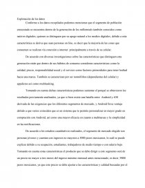 Análisis Explotación de los datos. Página 1