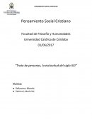 El Pensamiento social cristiano