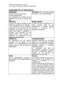 ESQUEMA DE LA SENTENCIA.
