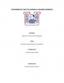 Cuales son los Conceptos basicos de la investigacion