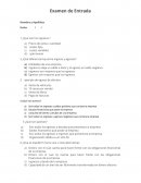 Examen de Entrada de contabilidad