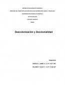 Descolonización y Decolonialidad