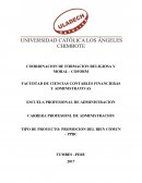 COORDINACION DE FORMACION RELIGIOSA Y MORAL - COFORM