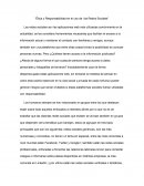 Cual es la Etica y responsabilidad en las redes sociales