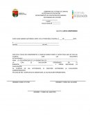 Una carta compromiso para reprobados