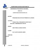 TRABAJO FINAL: PROBLEMÁTICA DETECTADA Y EVALUADA “COMPRENSION DE TEXTOS”