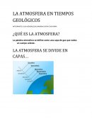 La atmosfera en tiempos geologicos